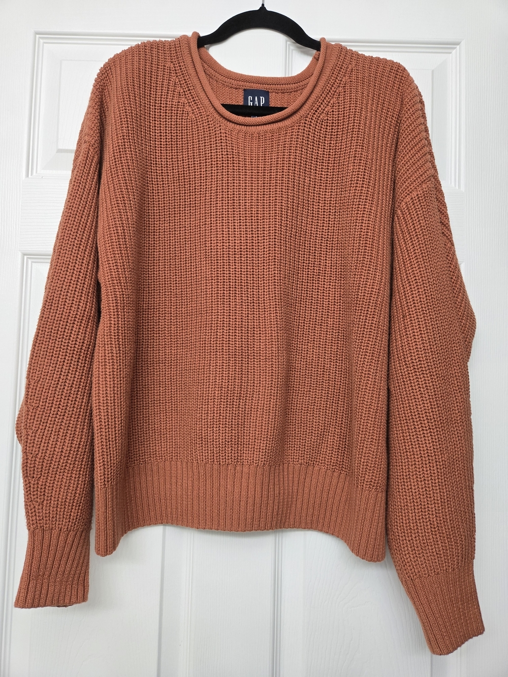 GAP Women's Crewneck Sweater - Rust Orange